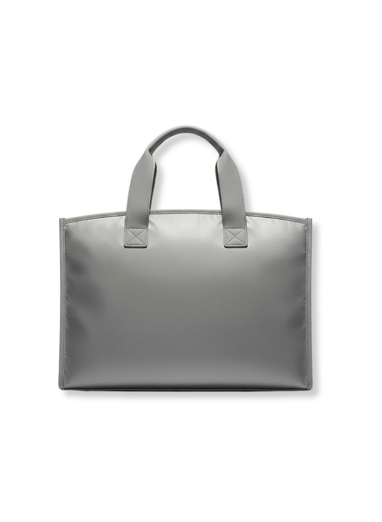 DKNY After Hours Large Weekender Bag – Storm Grey Logo Print | Premium Travel & Gym Bag for Men & Women - Image 2